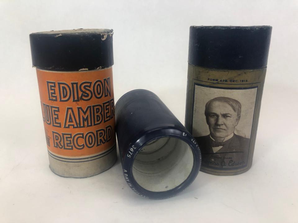 Edison’s original records were cylinders rather than discs.