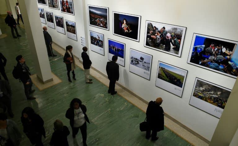 AFP show at the Bozar arts centre in Brussels, titled 'Putting a Face on the Invisibles', features dramatic and sometimes harrowing images of migrants, from Syria and Iraq to Turkey and the Mediterranean