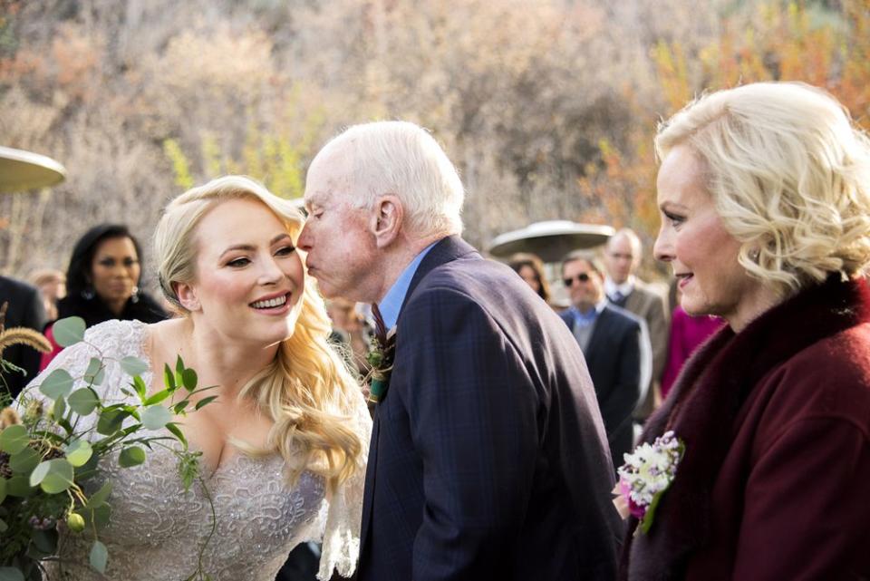 John McCain at daughter Meghan McCain's wedding