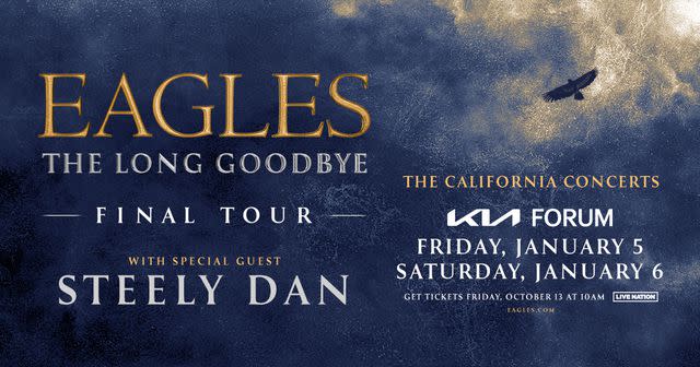 <p>Courtesy of Live Nation</p> The Eagles' California Concerts