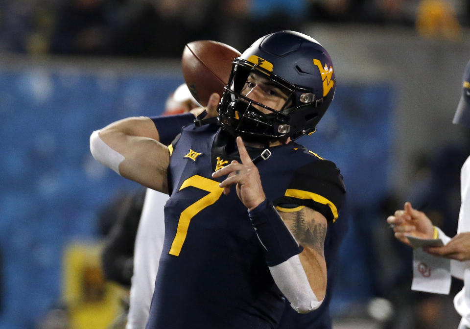 West Virginia QB Will Grier will not play in the Camping World Bowl vs. Syracuse. (Getty)