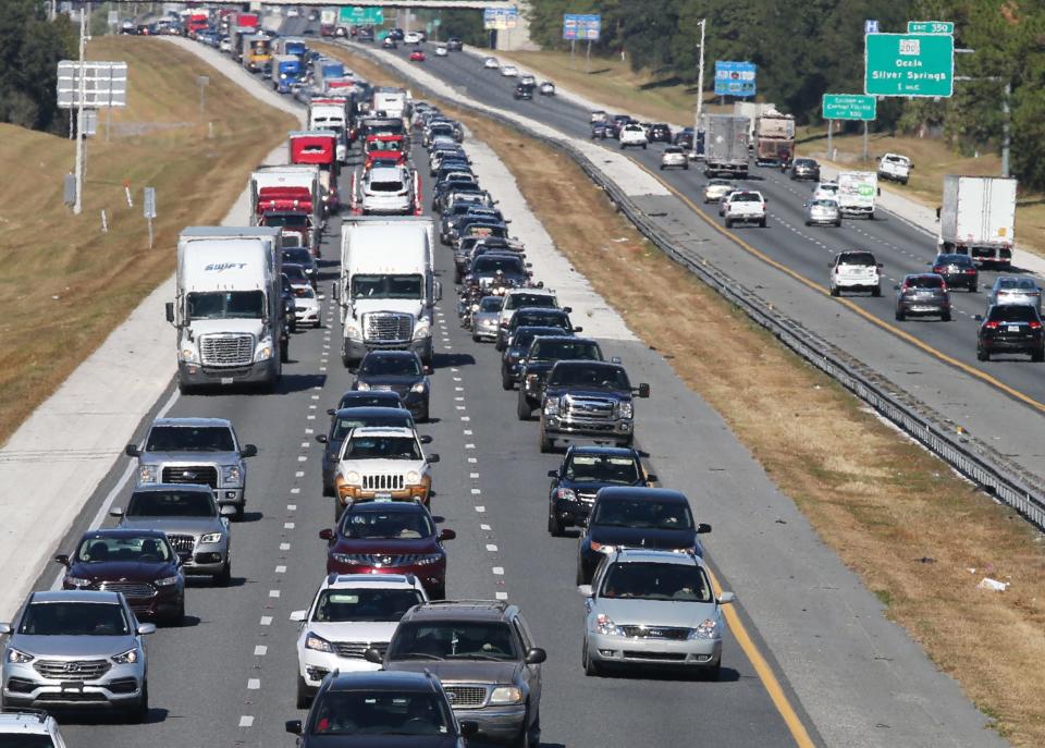 File photo of traffic along Interstate 75