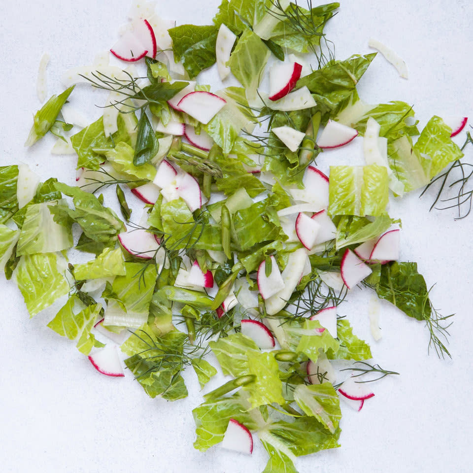 Spring Vegetable Salad with Asparagus & Scallions