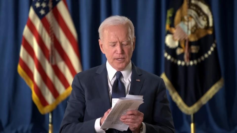 Steele said she was confident ESPN had run the interview questions past the White House before Biden (pictured during his 2021 interview with Steele) appeared on the network. ESPN