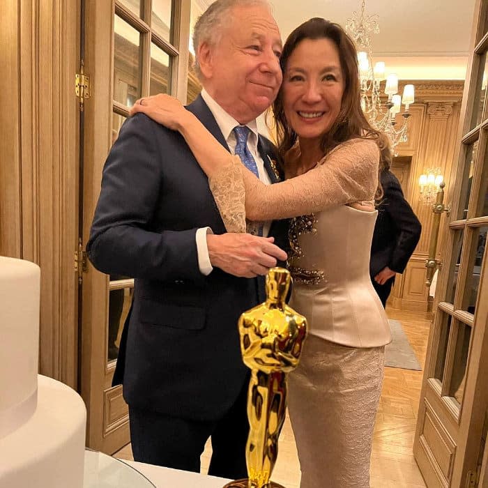 Boda de Michelle Yeoh y Jean Todt con un Oscar