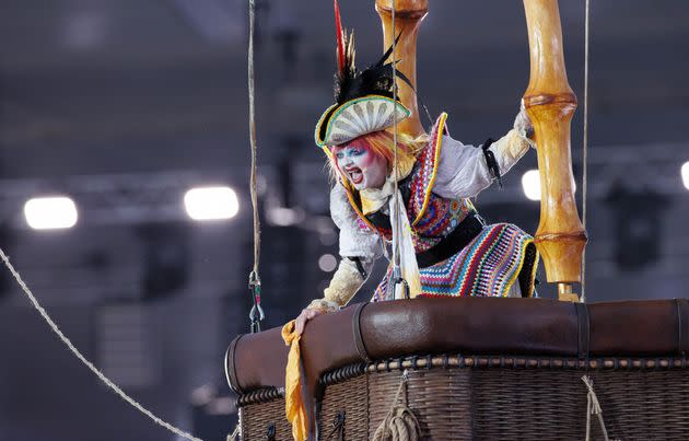 Ginne Lemon during the Commonwealth Games opening ceremony in July 2022