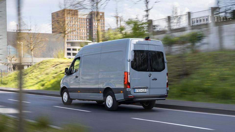 mercedes benz esprinter panel van blue grey