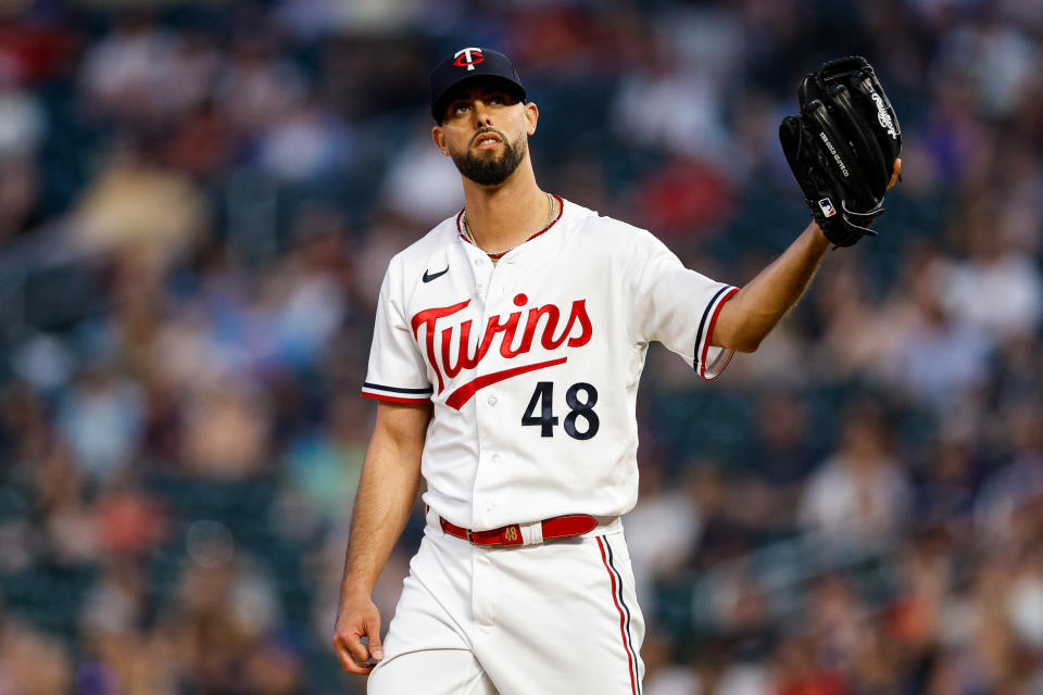 在被交易至明尼蘇達雙城後，Jorge Lopez因心理問題進入傷兵名單。（MLB Photo by David Berding/Getty Images）