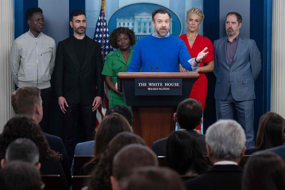 The cast of Ted Lasso met with US President Joe Biden on March 20, 2023 to discuss the importance of addressing mental health to promote overall well-being.