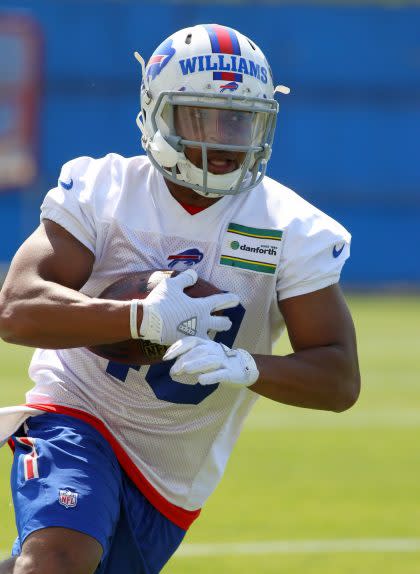 Rookie Jonathan Williams is the latest Buffalo Bills running back to find trouble. (AP Photo/Bill Wippert)