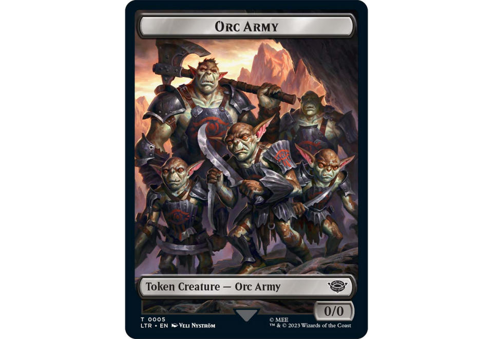 Orc Army token. (Image: Wizards of the Coast)