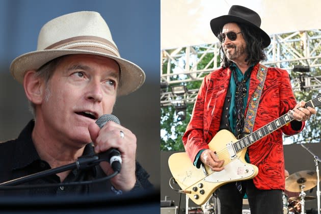 Original members of Tom Petty's Heartbreakers Benmont Tench and Mike Campbell will join a tribute tour to the Band titled Life Is a Carnival: Last Waltz Tour '24. - Credit: Mike Lawrie/Getty Images; Steve Jennings/WireImage