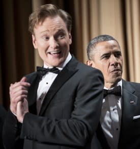 President Slams Media But Conan Softballs Obama At Lame WH Correspondents Dinner