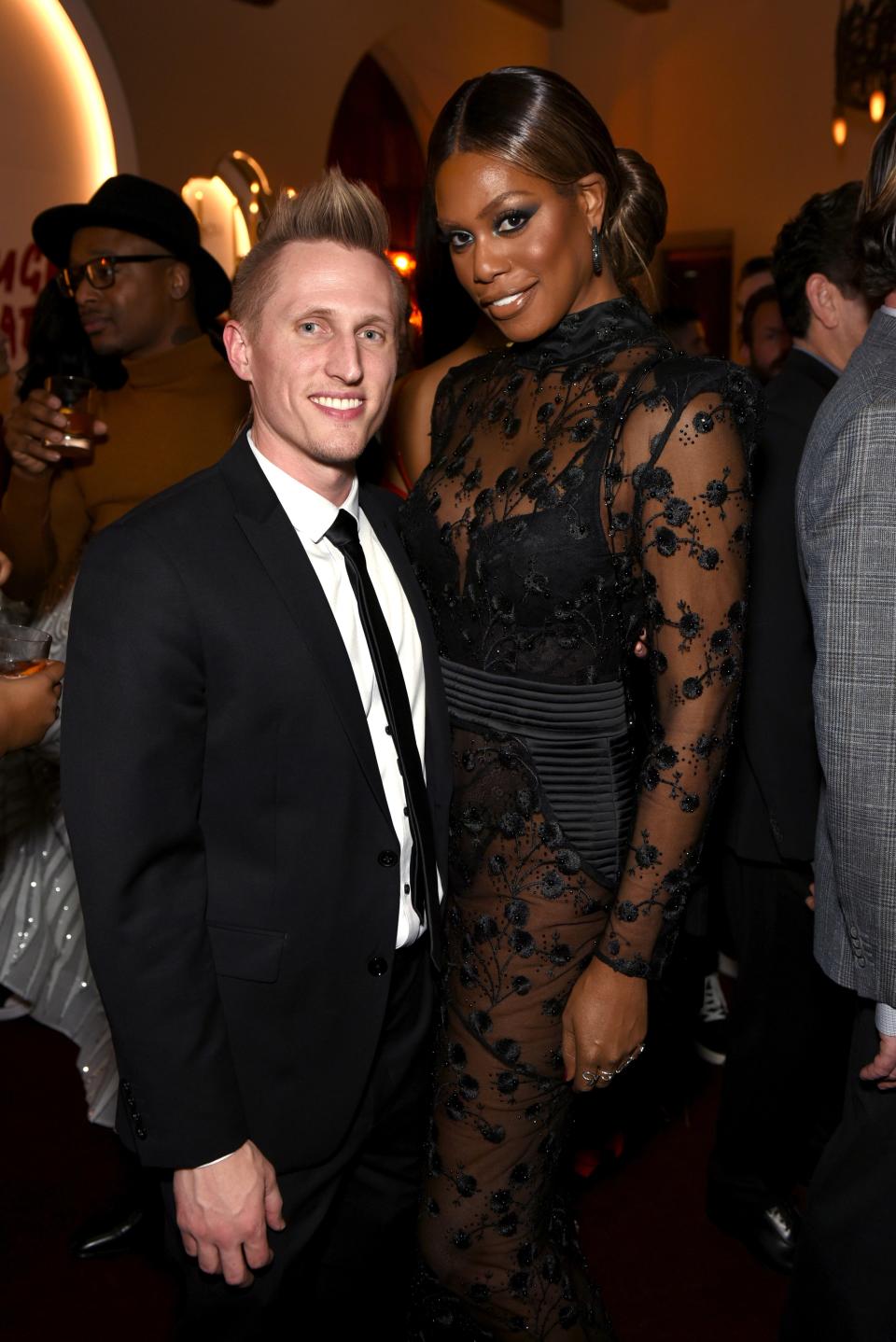 Laverne Cox and Kyle Draper