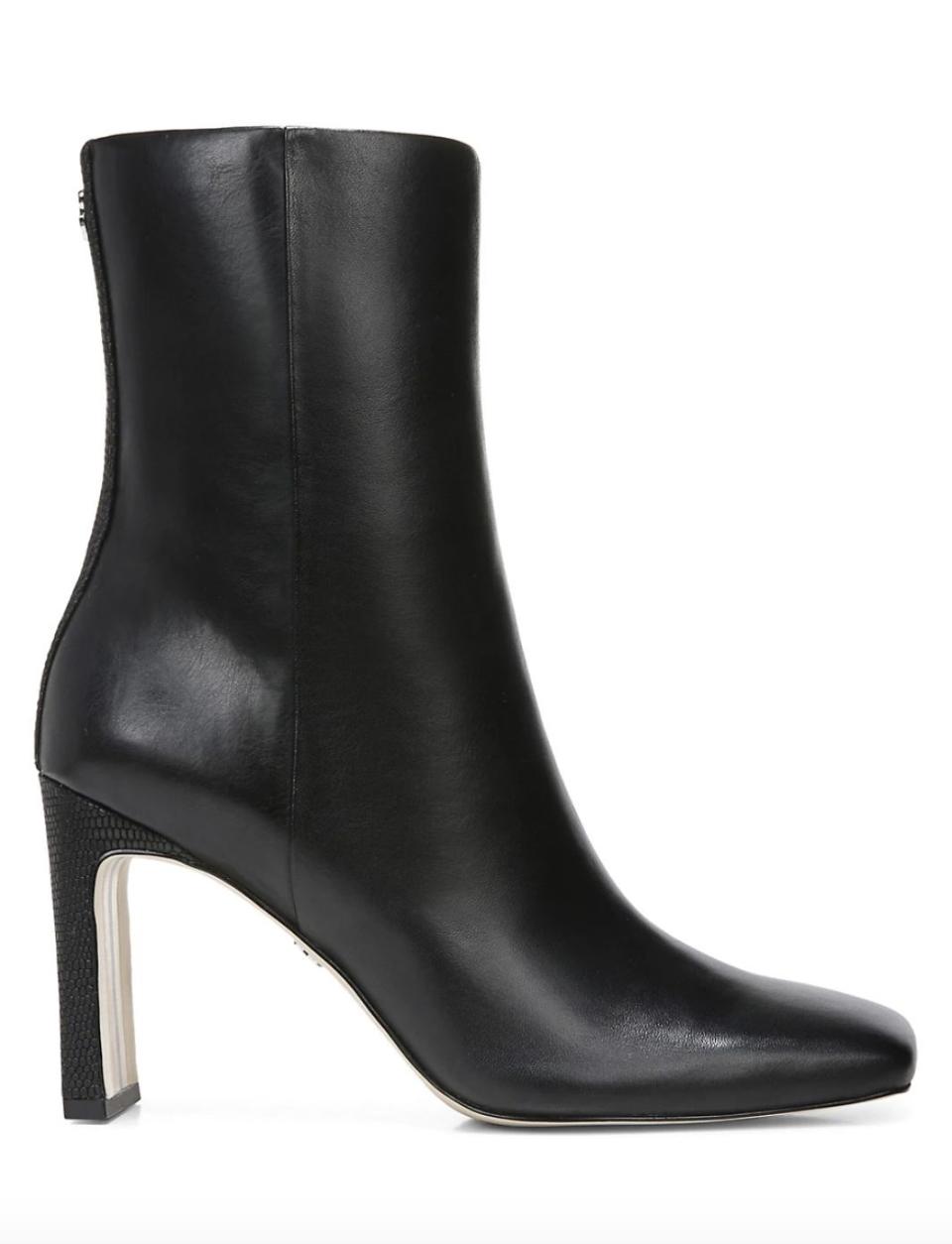 11) Anika Square Toe Leather Booties