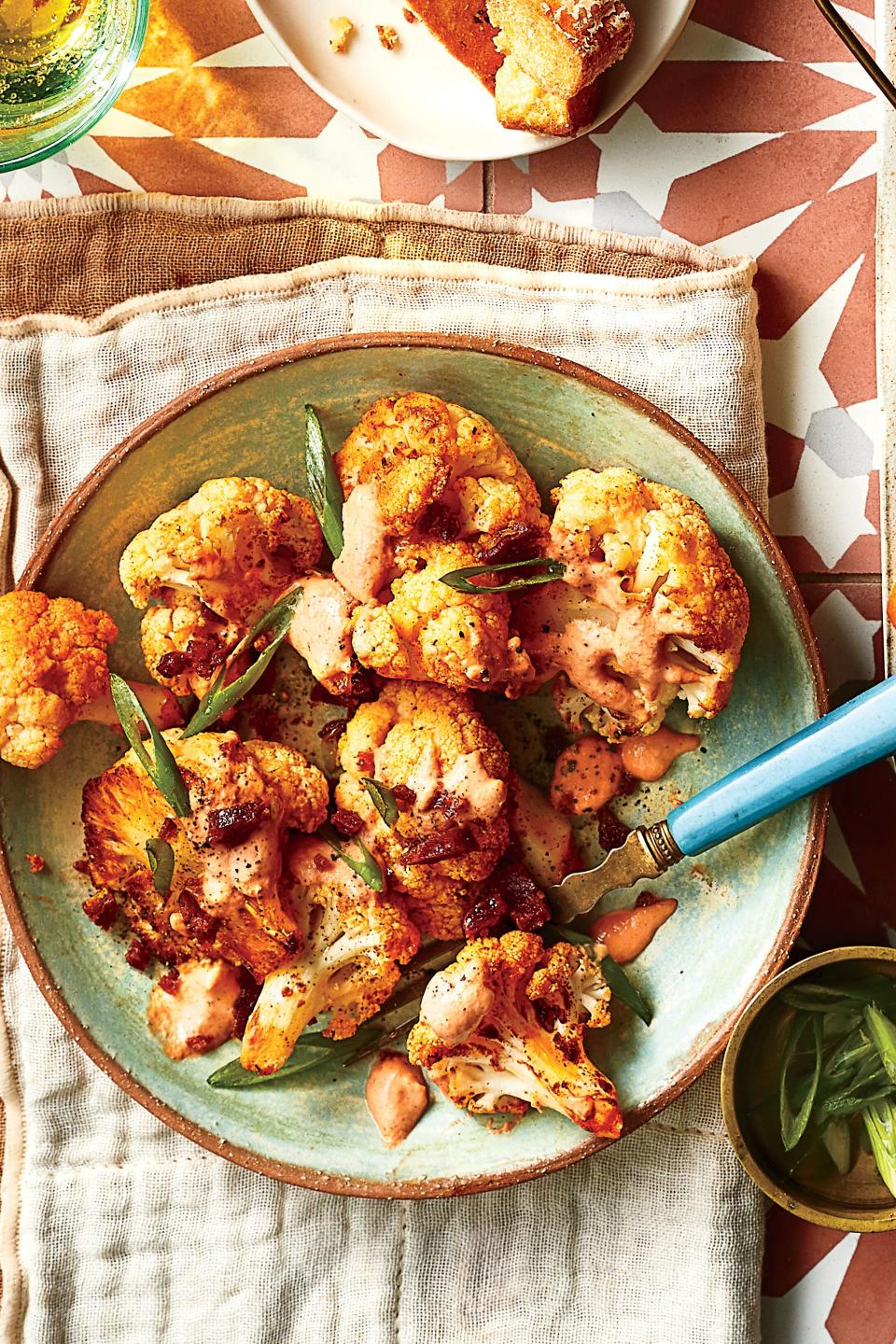 Cauliflower Bravas with Crispy Chorizo