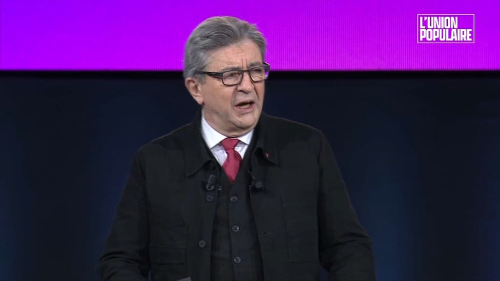 Jean-Luc Mélenchon en meeting le 5 décembre 2021 à La Défense - BFMTV