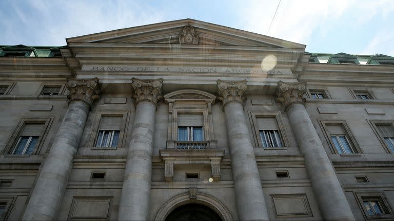 La fachada del Banco Central