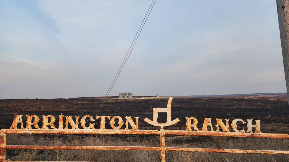 The Arrington Ranch and the aftermath of the Smokehouse Creek fire near Canadian Wednesday evening in Hemphill County.