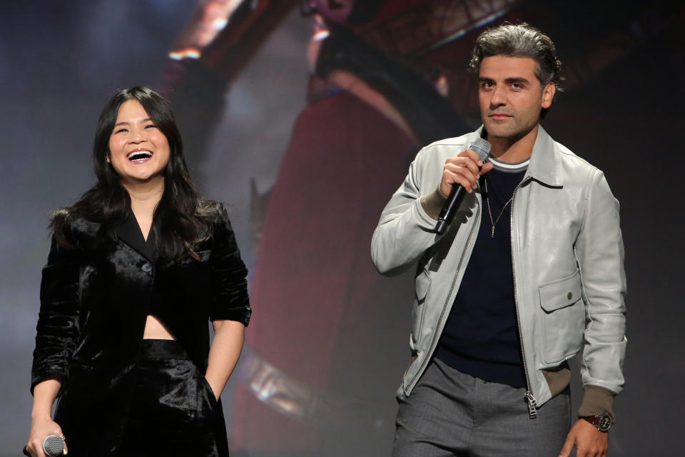 Kelly Marie Tran and Oscar Isaac of 'Star Wars: The Rise of Skywalker' 