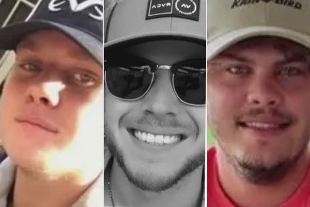 <p>GoFundMe</p> Dalton Conway (left), Caleb Wilkinson and Tyler Barlow