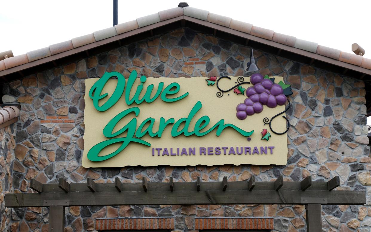 An Olive Garden restaurant in Methuen, Mass.
