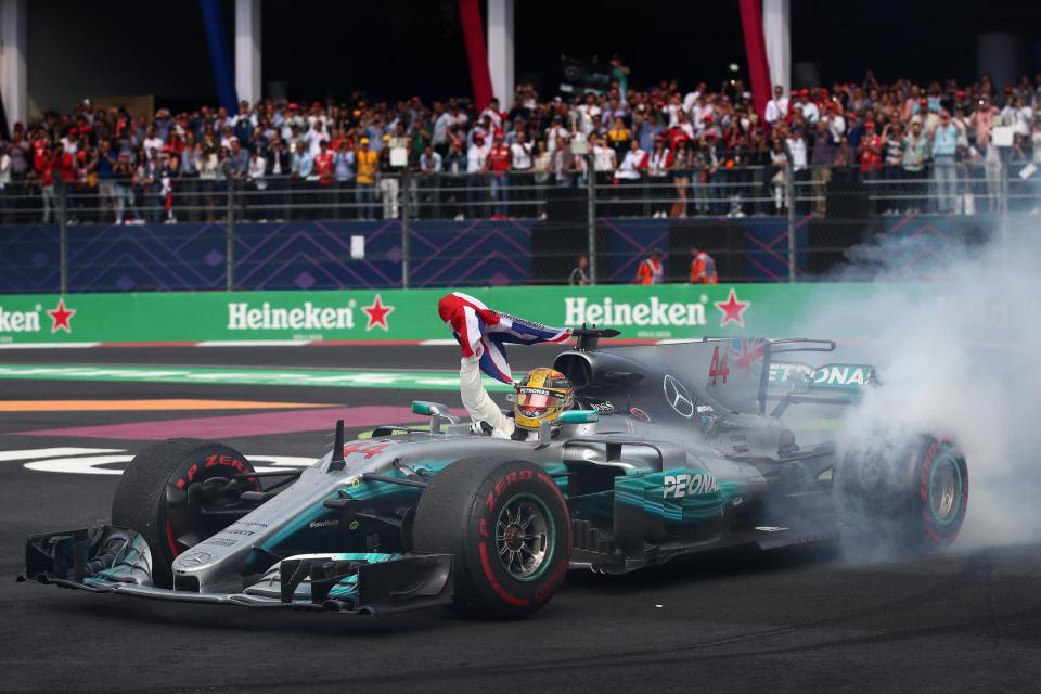 Smoking hot: Will Hamilton win the title in Mexico again?: Getty Images