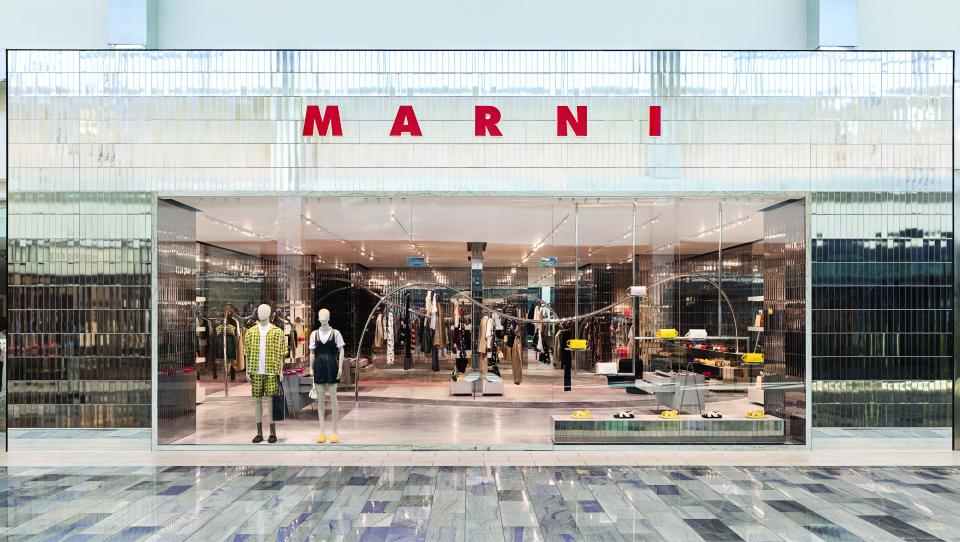 Internationally-known fashion brand Marni, which offers ready-to-wear luxury styles among accessory collections made in Italy, is now open near Golden Goose.