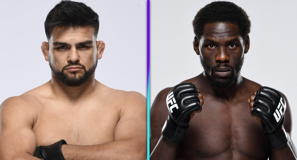 Kelvin Gastelum vs. Jared Cannonier headlines Saturday's UFC Vegas 34 at Apex in Las Vegas. (Photos via Getty Images)