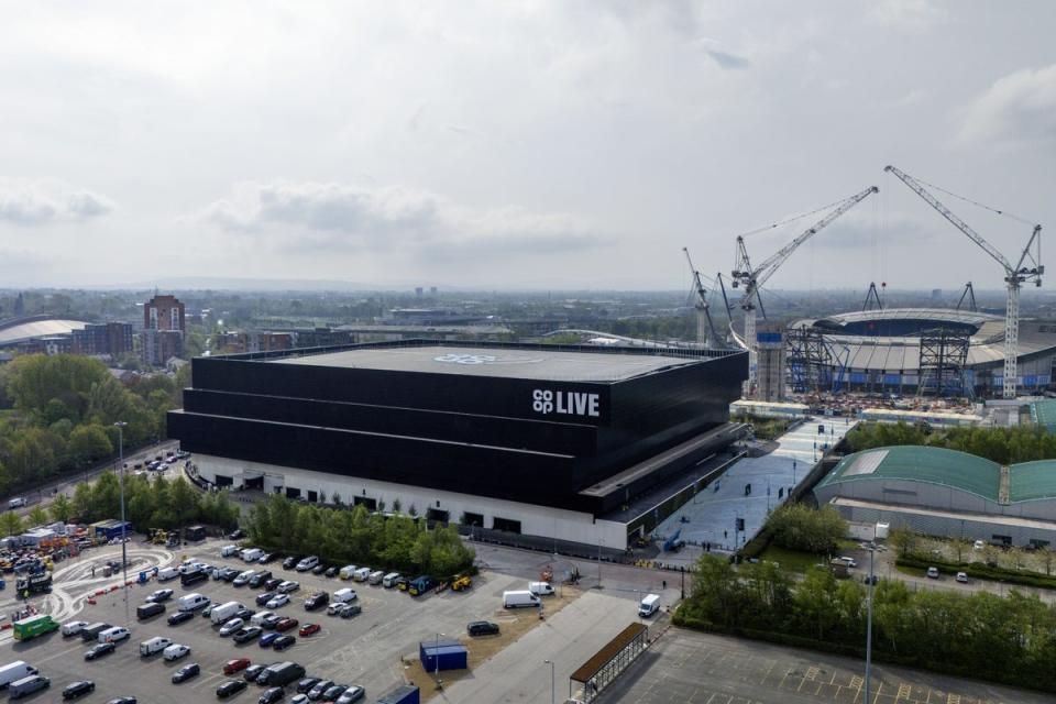 A view of the Co-op Live arena in Manchester (Peter Byrne/PA) (PA Wire)