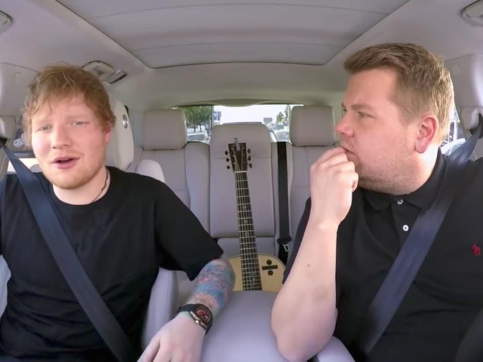 ed sheeran james corden carpool karaoke cbs late late show