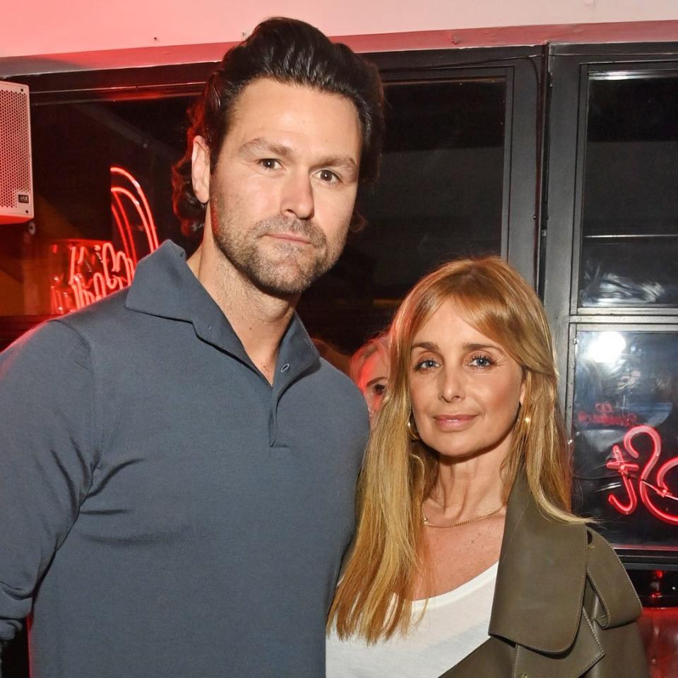 Leather-clad Louise Redknapp makes stylish red carpet debut with boyfriend Drew Michael