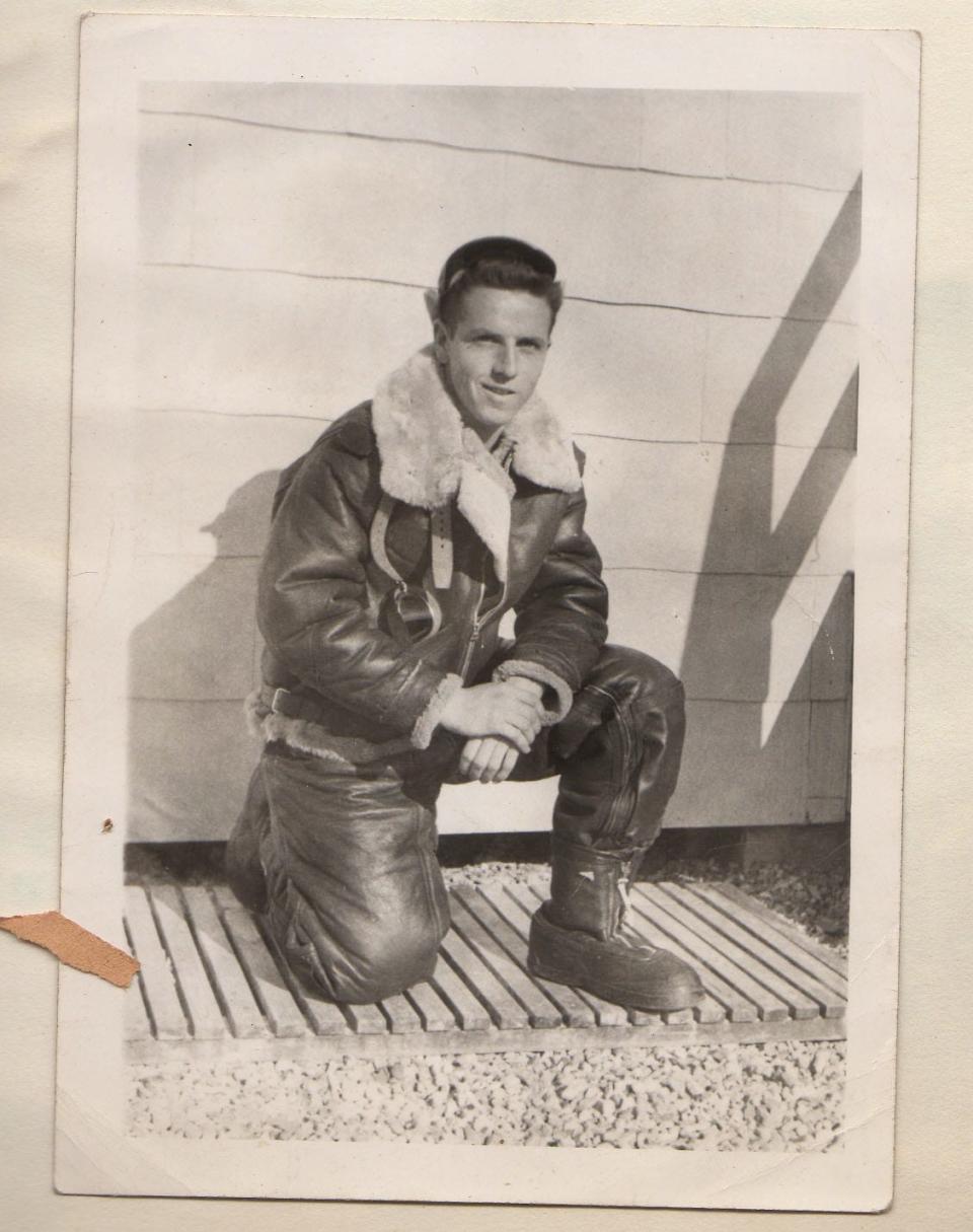 John Connelly as a 19-year-old staff sergeant in the Army Air Corps during World War II.