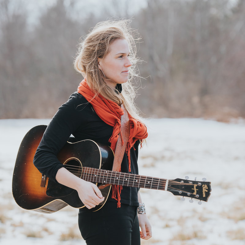 Folk musician Caroline Cotter performs April 2, 2023, at Wild Rose Moon in Plymouth.