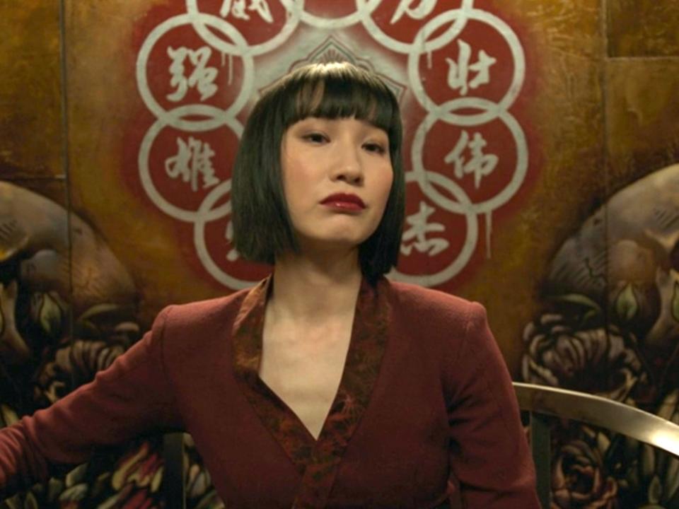 Meng'er Zhang as Xialing in the post-credits scene of "Shang-Chi and the Legend of the Ten Rings."