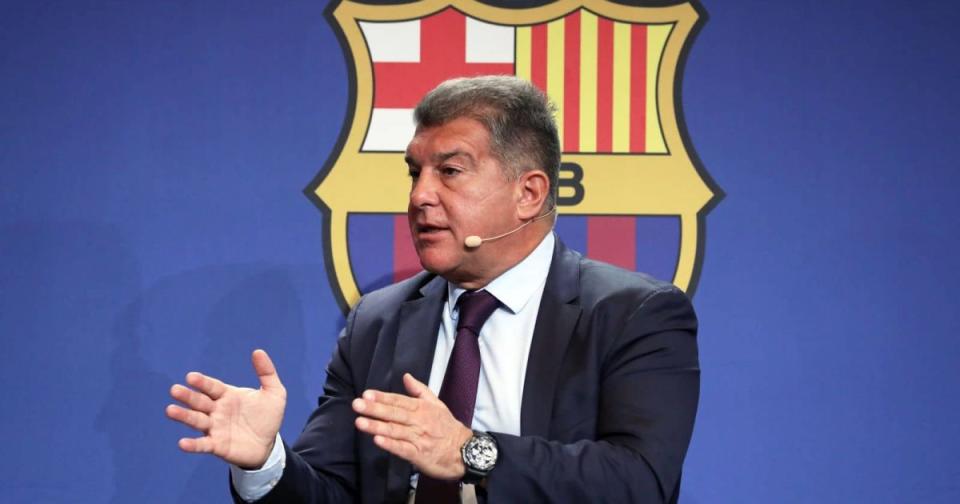 Joan Laporta, Barcelona president, has confirmed interest in Mohamed Salah Credit: Alamy