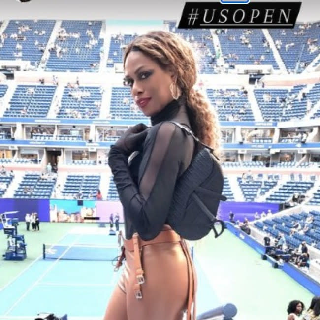 Laverne Cox en el Us Open credit:Bang Showbiz