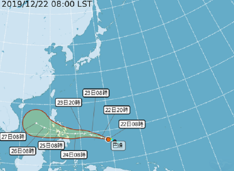 ▲今年第29號颱風「巴逢」形成，未來恐間接對台灣造成降雨。（圖／翻攝氣象局）