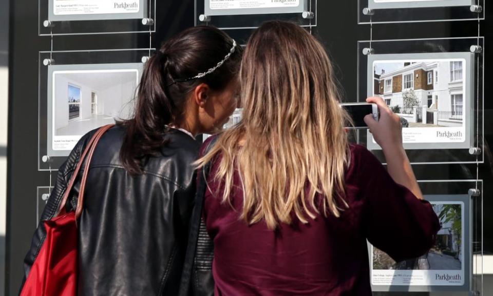 Estate agents window