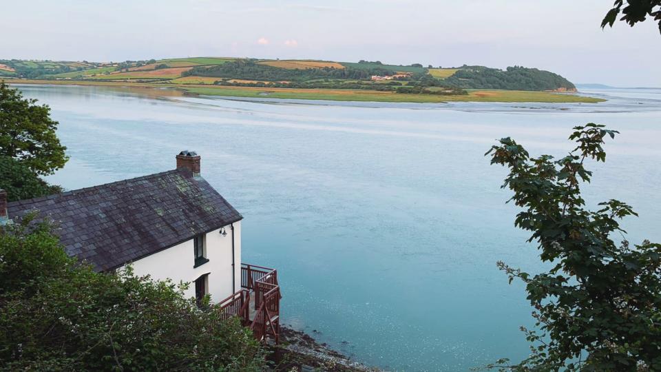 Sian Evans' bed and breakfast in Laugharne, Wales