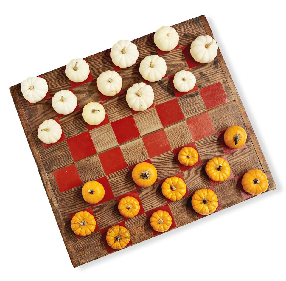 6) Pumpkin Checkers