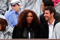 PARIS, FRANCE - JUNE 10: Serena Williams of USA looks on during the men's singles final between Novak Djokovic of Serbia and Rafael Nadal of Spain on day 15 of the French Open at Roland Garros on June 10, 2012 in Paris, France. (Photo by Mike Hewitt/Getty Images)