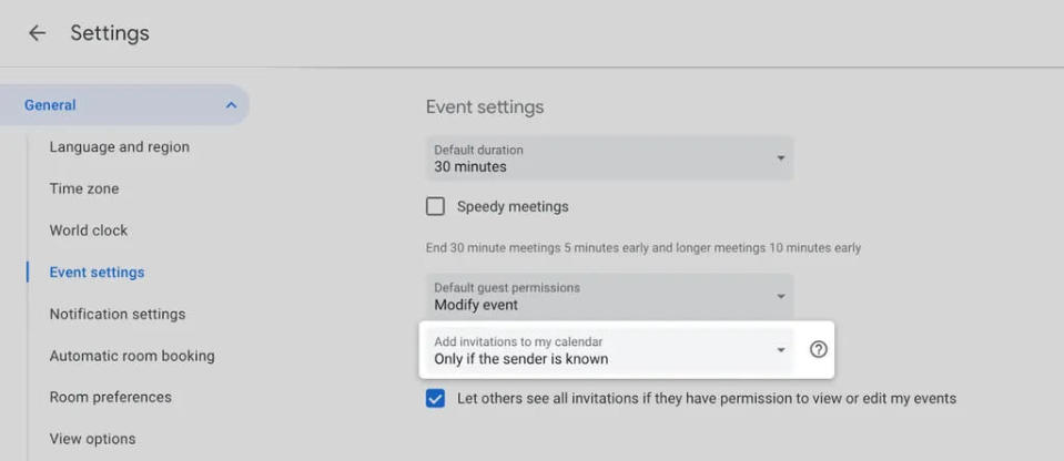 <em>Convites recebidos por spam não serão mais adicionados automaticamente ao Google Agenda, ao contrário daqueles vindo de contatos conhecidos ou certicicados (Imagem: Divulgação/Google)</em>