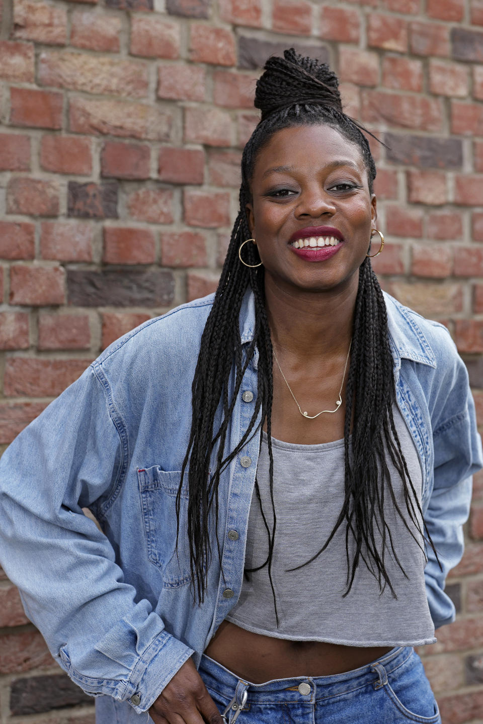 Director Nia DaCosta poses for a portrait in London on Friday, Sept. 1, 2023, to promote her film "The Marvels." (AP Photo/Kin Cheung)