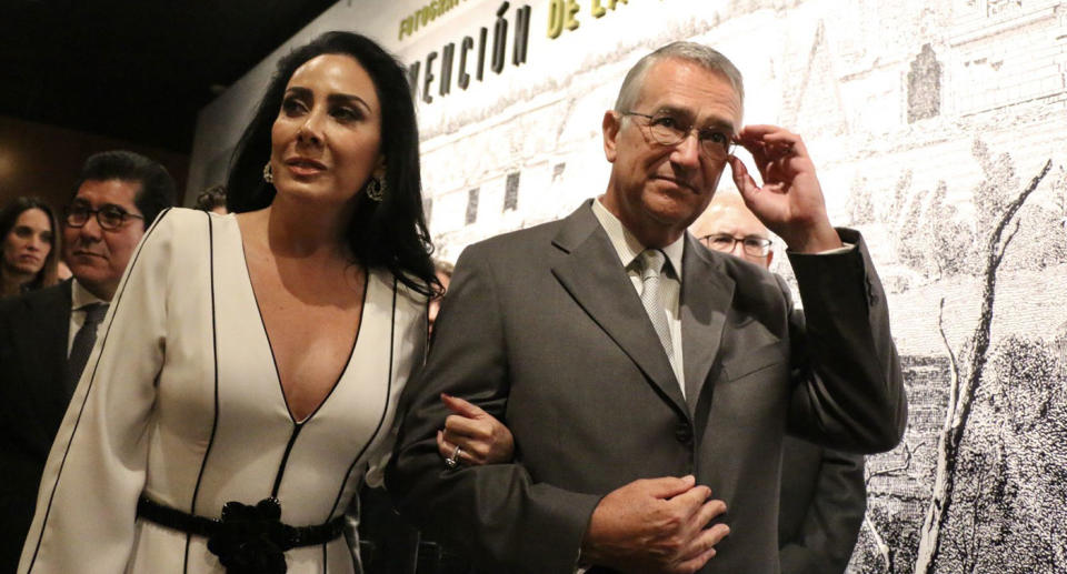 Ricardo Salinas Pliego y su esposa Marí­a Laura Medina en una foto de noviembre de 2019 | 
FOTO: ROGELIO MORALES /CUARTOSCURO.COM