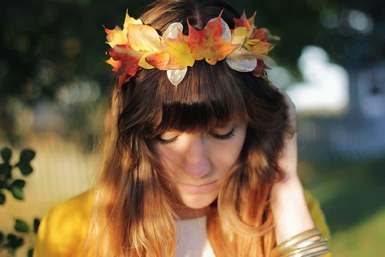 fall leaf craft ideas fall leaf crown