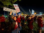 United Auto Workers strike at the Ford Michigan Assembly Plant in Wayne