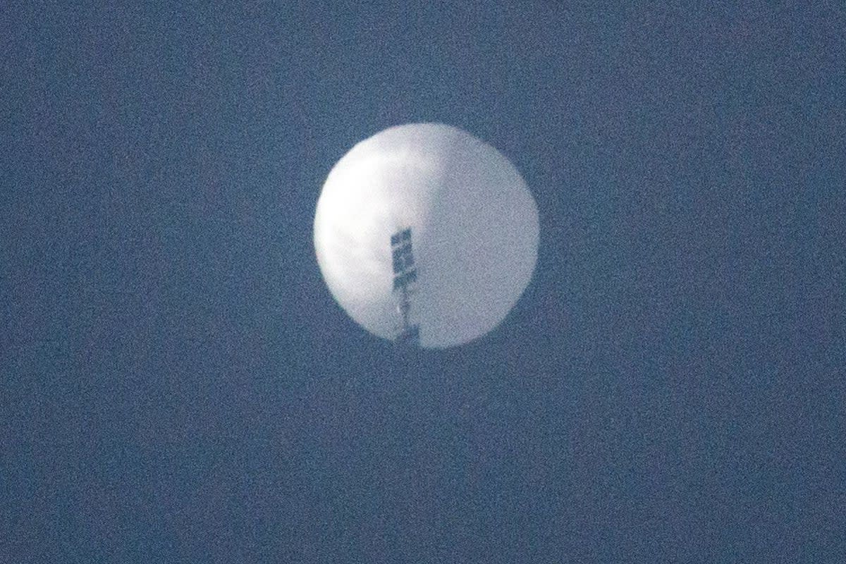 Chinese spy balloon flies over Montana   (CHASE DOAK/AFP via Getty Images)