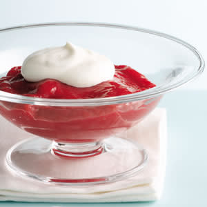 Berry Pudding with Cream