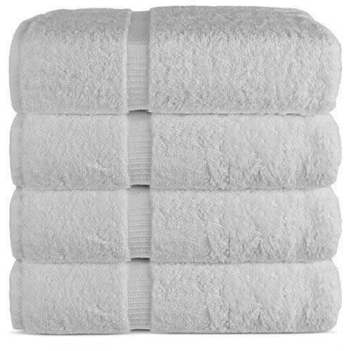 3) Chakir Turkish Linens Turkish Cotton Bath Towels (Set of 4)